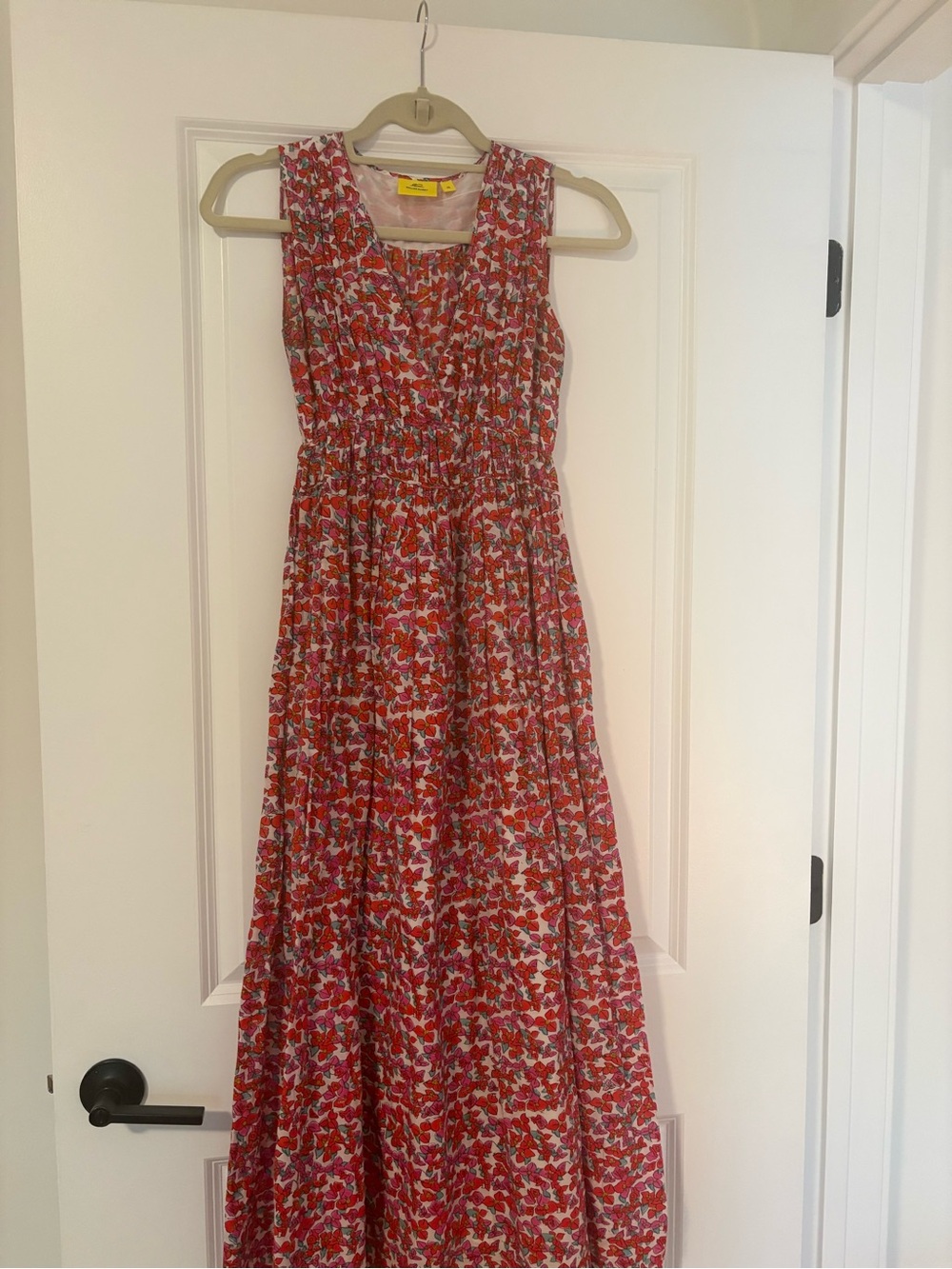 Roller Rabbit Pink & Red Floral Maxi Dress